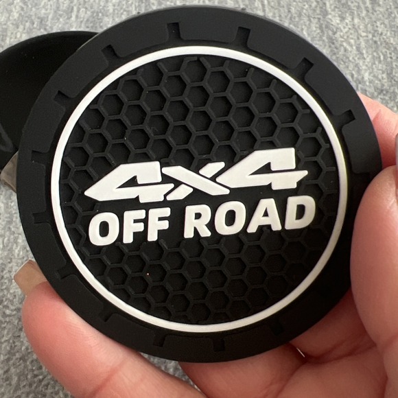 Car Cup Holder Coasters 2pcs Non Slip 2.75in Sequoia Tacoma 4x4 Off Road New - Picture 4 of 11